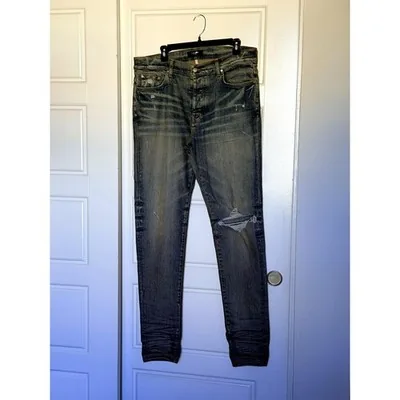 AMIRI Broken Jean — Clay Indigo — Size 38 — Worn Once