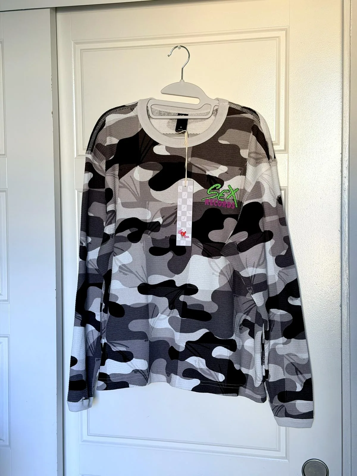 Matty Boy Anti Promo "Sex Records" Camo Waffle Thermal — M — New With Tags