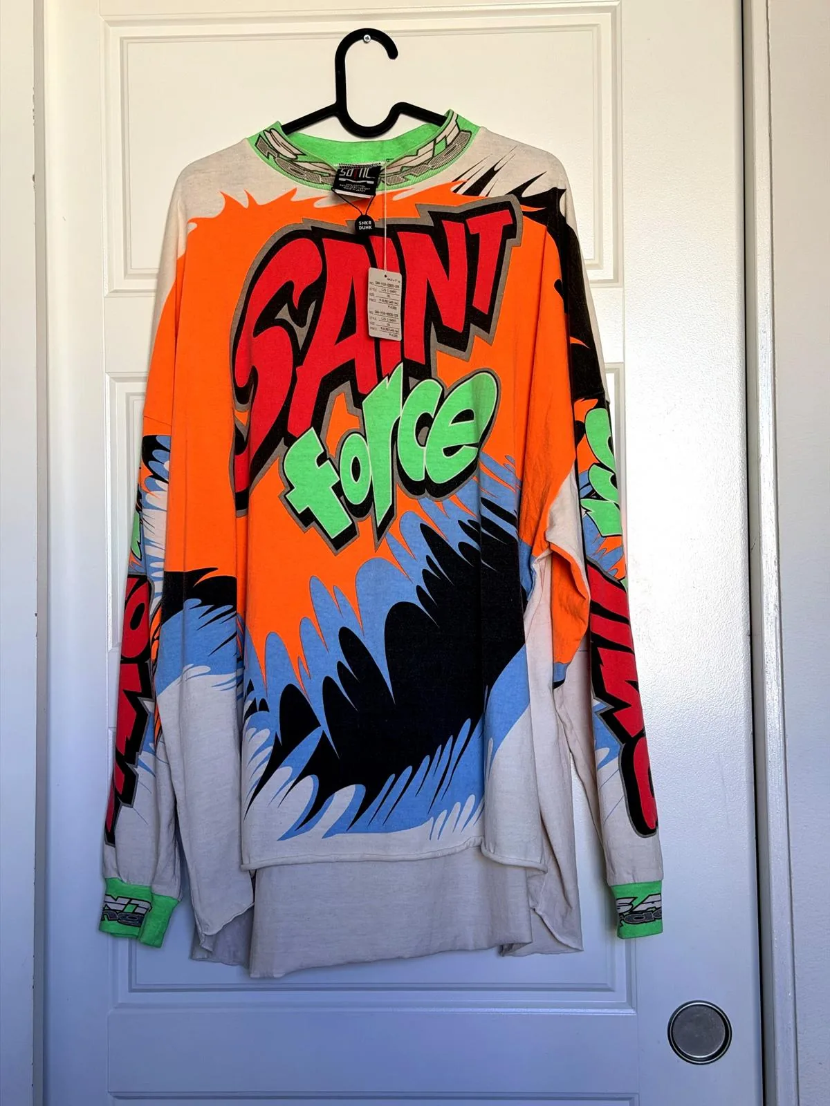 SAINT Mxxxxxx (Saint Michael) "Saint Force" L/S T-Shirt — One Size — New With Tags