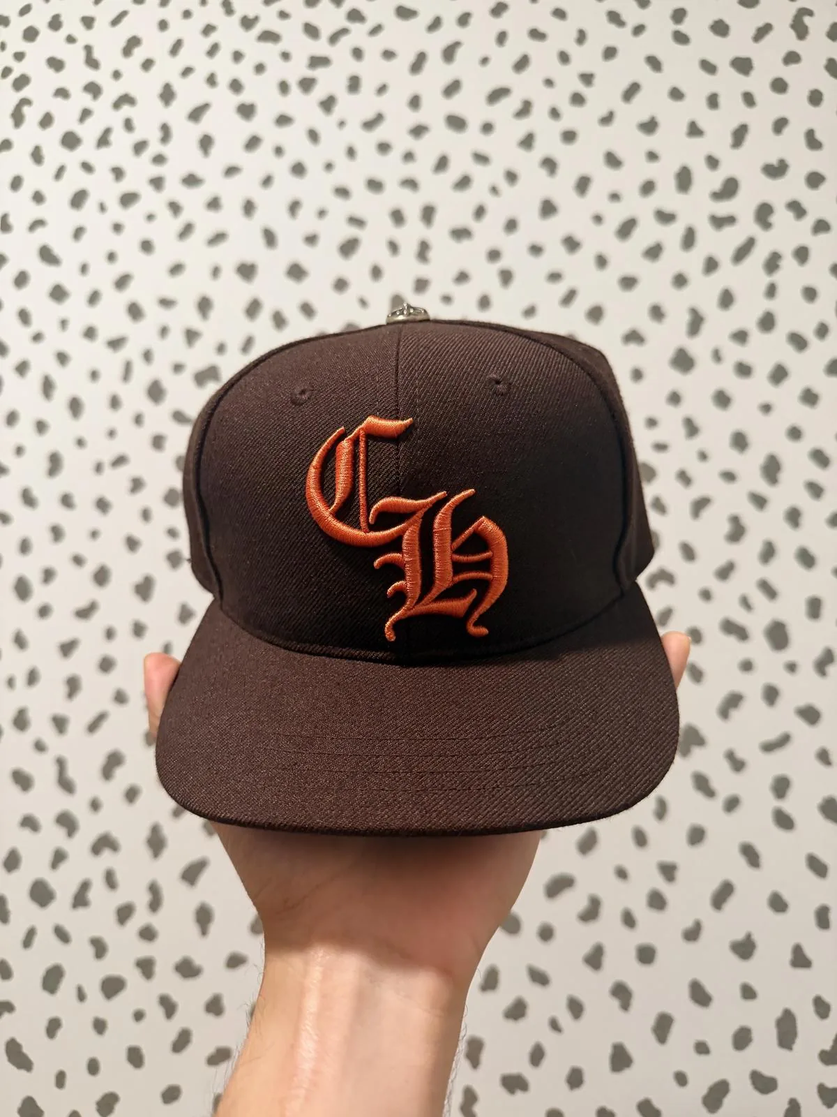 Chrome Hearts CH Baseball Cap — Brown/Orange — One Size — New Without Tags (tried on only)